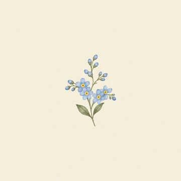 忘れな草の小花